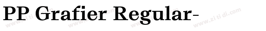 PP Grafier Regular字体转换 PP Grafier Regular字体转换